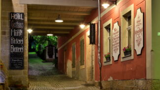 Schmilka. Gasthof zur Muehle erbaut