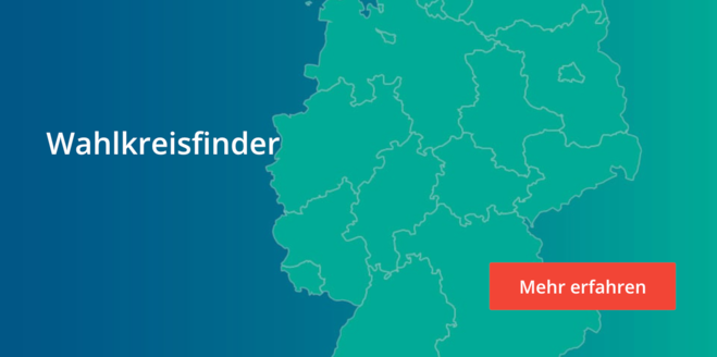 Deutschland-Karte mit Budesländern - Wahlkreisfinder