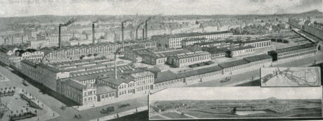 Werk I Waggonbau Görlitz, Historische Ansicht um 1900