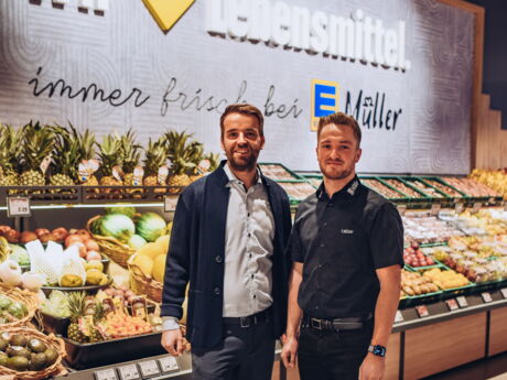 Florian und Patrick Müller Ladeninhaber von EDEKA Müller