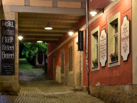 Schmilka. Gasthof zur Muehle erbaut